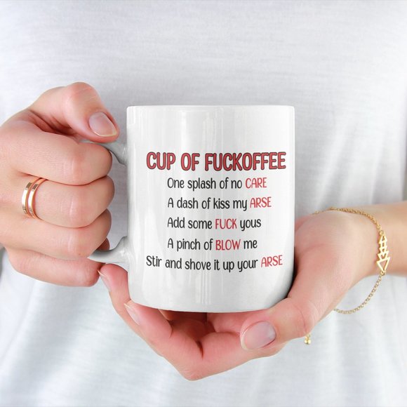 Sassy coffee cup, Sarcasm saying print. - Picture 2 of 2